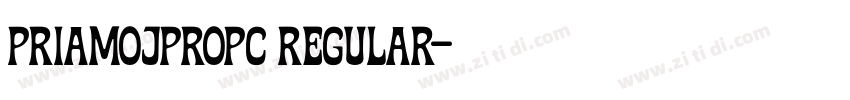 PriamojPropC Regular字体转换 PriamojPropC Regular字体转换